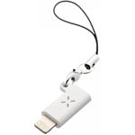 Fixed Link redukcia pre nabíjanie a dátový prenos z USB-C na Lightning, biela