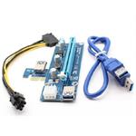 Qoltec Riser PCi-E 1x - 16x USB 3.0 SATA/ PCI-E 6pin