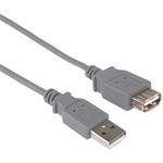 PremiumCord kábel USB 2.0 A-A M/F, predlžovací, 1,8m